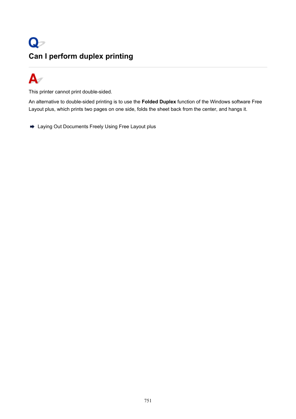 Can i perform duplex printing | Canon imagePROGRAF TX-3100 36" Printer with Basket User Manual | Page 751 / 1073