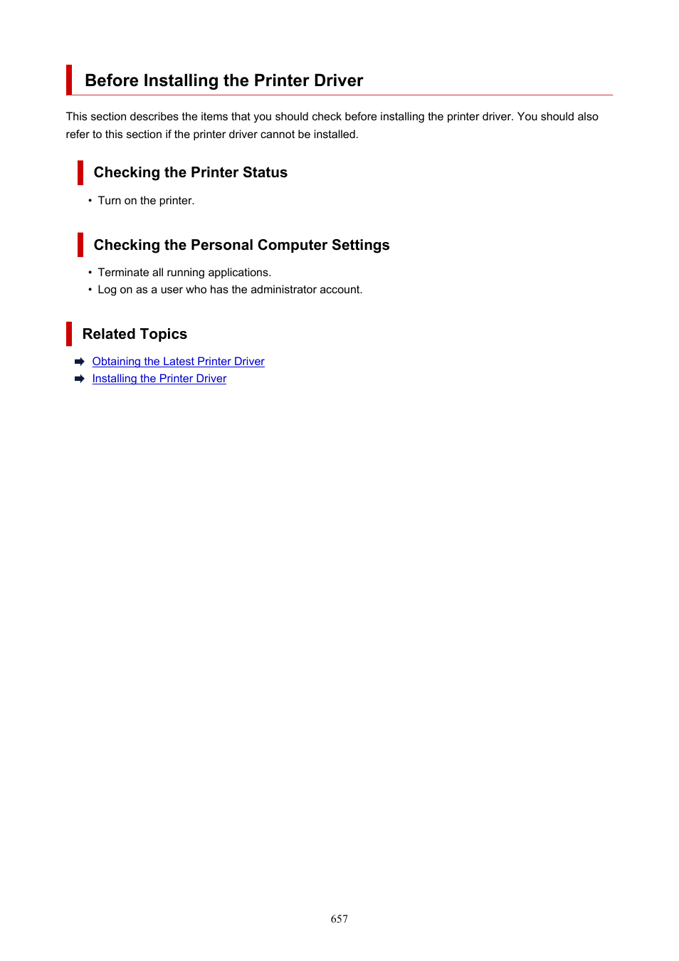 Before installing the printer driver | Canon imagePROGRAF TM-300 36" Large-Format Inkjet Printer with L36ei Scanner Kit User Manual | Page 657 / 947