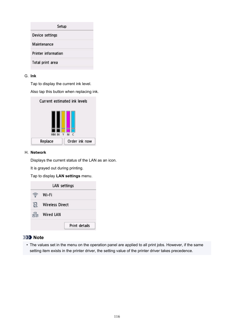 Canon imagePROGRAF TA-20 MFP 24" Large Format Printer with L24ei Scanner and Stand Kit User Manual | Page 116 / 926