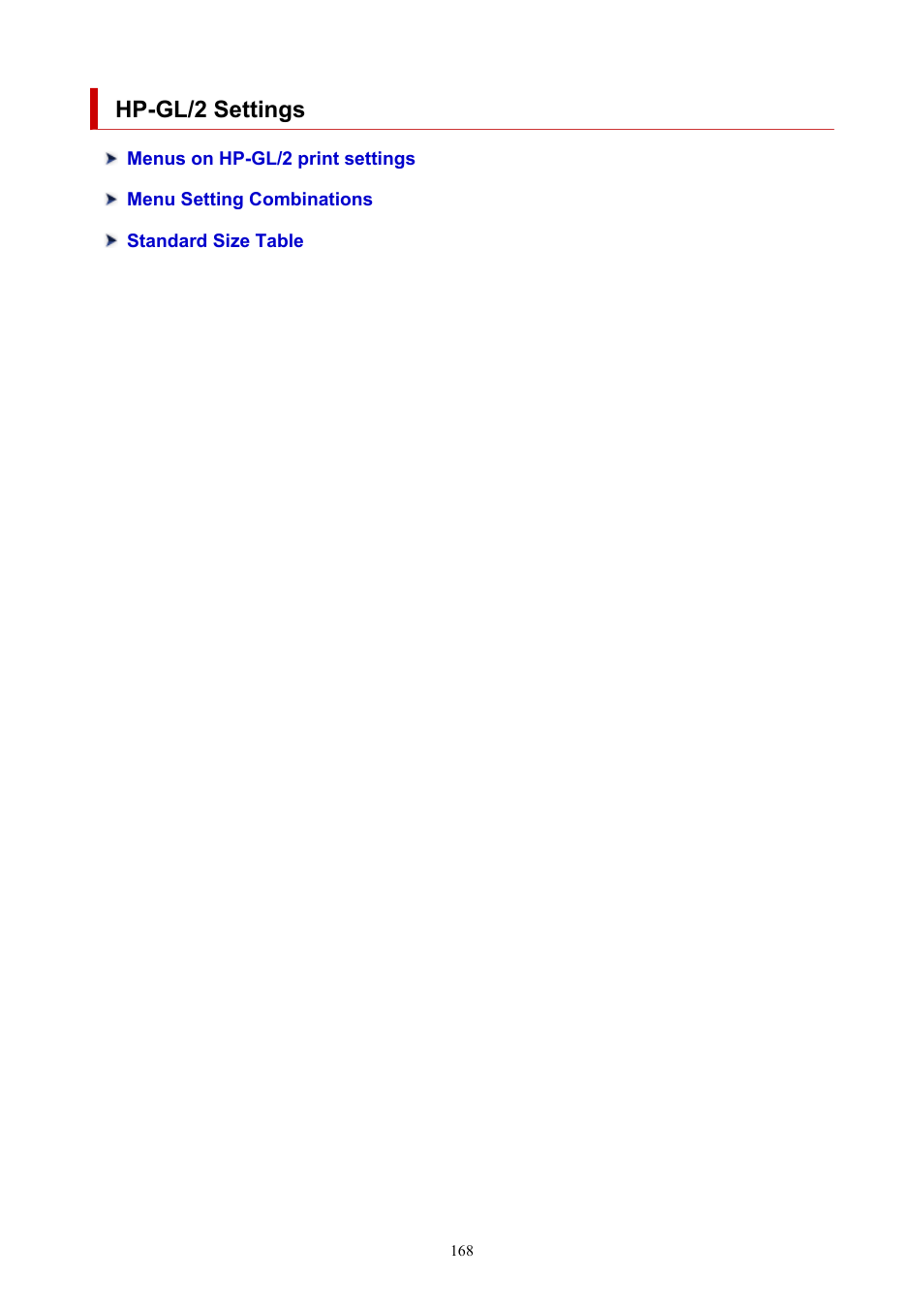 Hp-gl/2 settings | Canon imagePROGRAF TA-20 MFP 24" Large Format Printer with L24ei Scanner and Stand Kit User Manual | Page 168 / 926