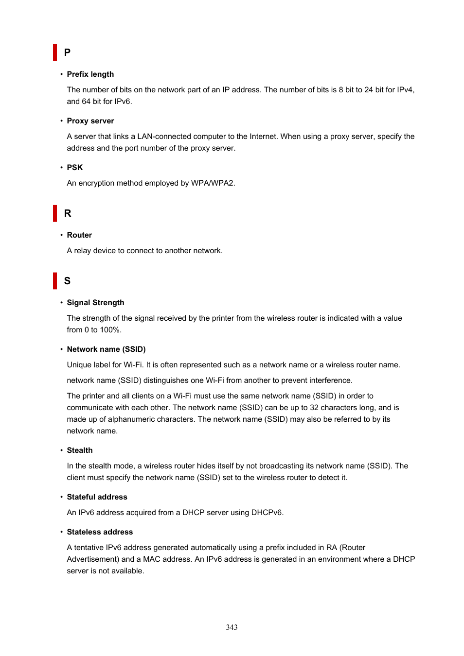 P r s | Canon imagePROGRAF TA-20 MFP 24" Large Format Printer with L24ei Scanner and Stand Kit User Manual | Page 343 / 926