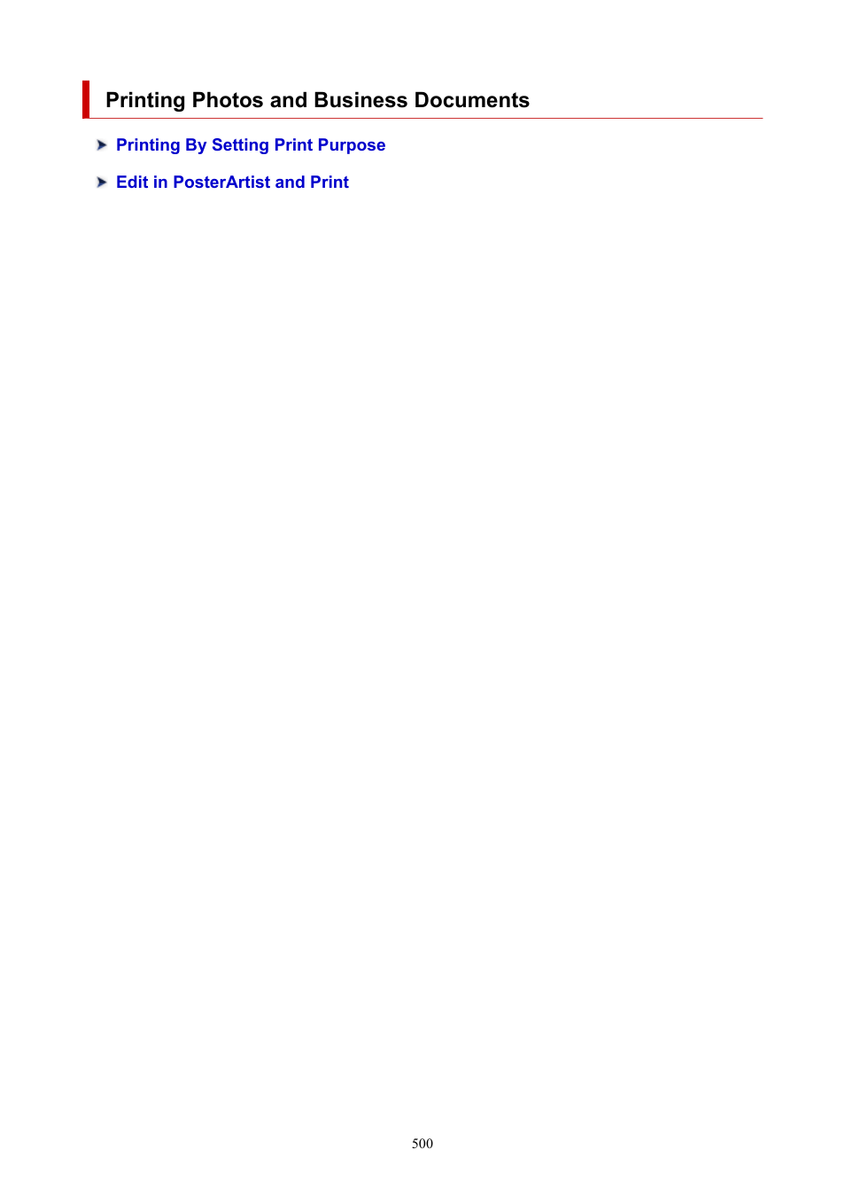 Printing photos and business documents | Canon imagePROGRAF TA-20 MFP 24" Large Format Printer with L24ei Scanner and Stand Kit User Manual | Page 500 / 926