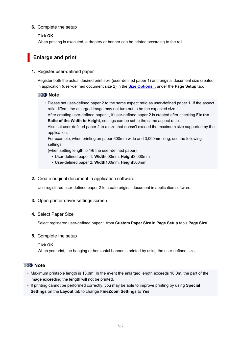 Enlarge and print | Canon imagePROGRAF TA-20 MFP 24" Large Format Printer with L24ei Scanner and Stand Kit User Manual | Page 562 / 926