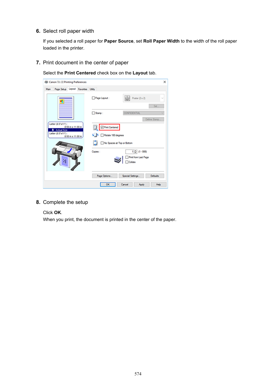 Canon imagePROGRAF TA-20 MFP 24" Large Format Printer with L24ei Scanner and Stand Kit User Manual | Page 574 / 926