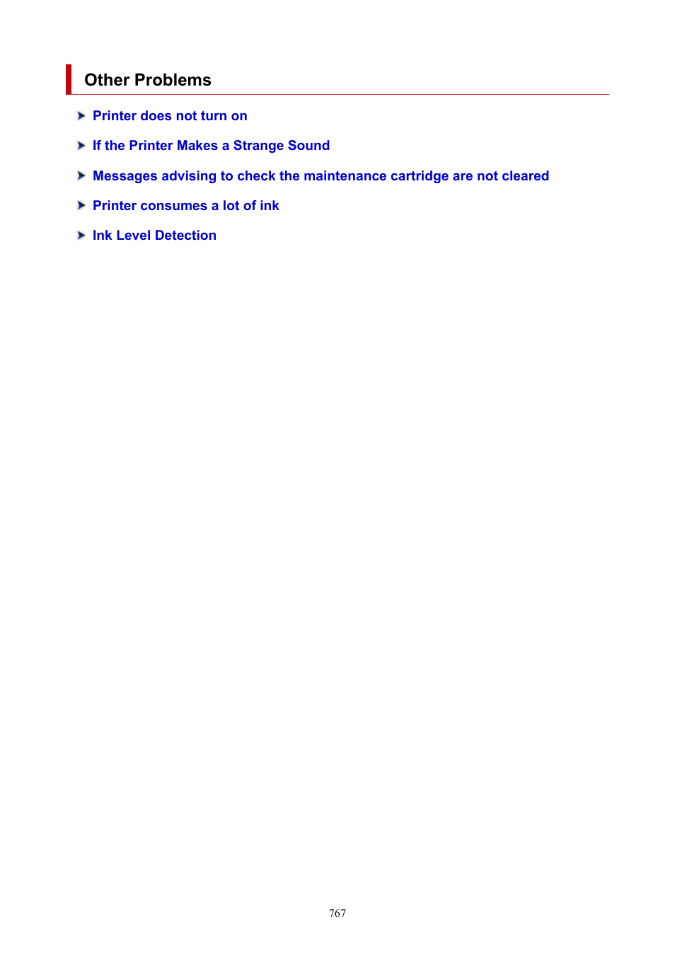 Other problems | Canon imagePROGRAF TA-20 MFP 24" Large Format Printer with L24ei Scanner and Stand Kit User Manual | Page 767 / 926