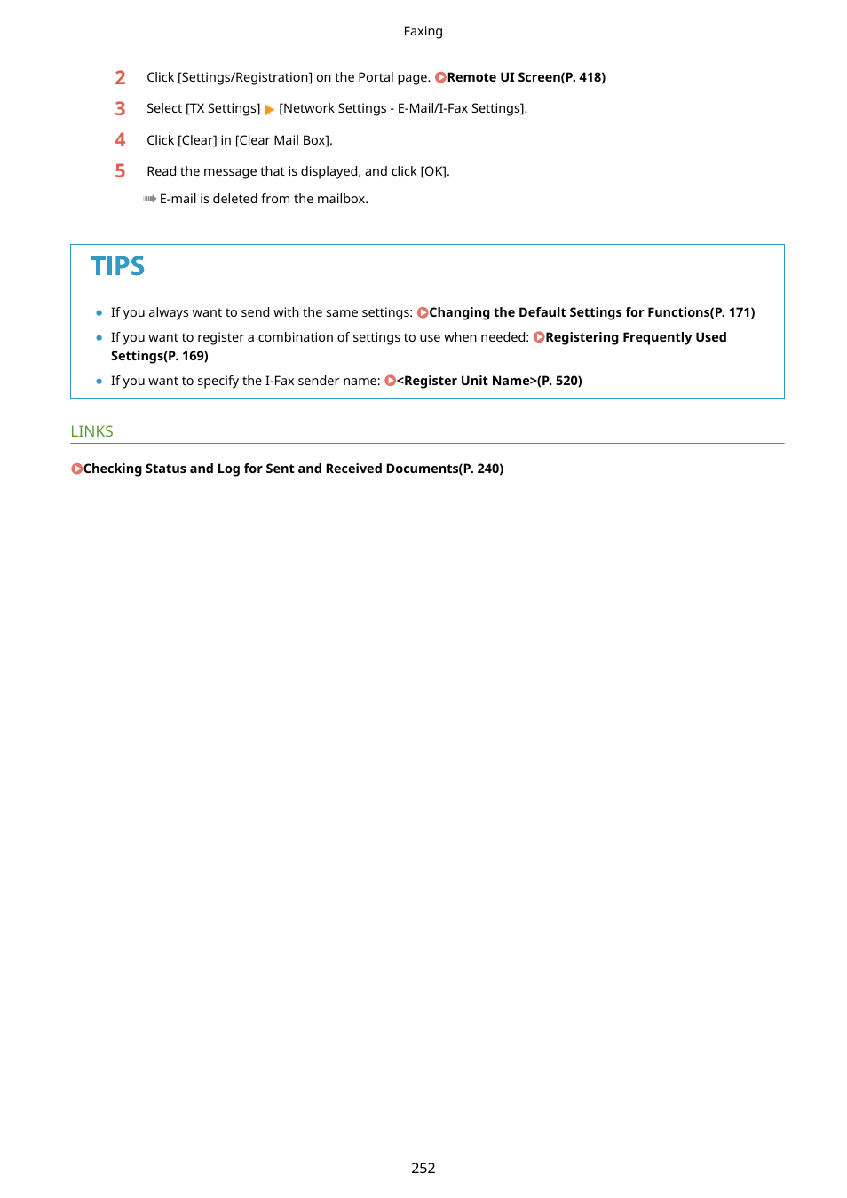 Canon imageCLASS D1650 All-in-One Monochrome Laser Printer User Manual | Page 260 / 751