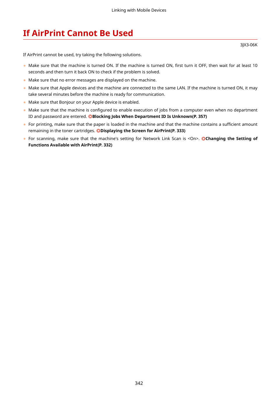 If airprint cannot be used, If airprint cannot be used(p. 342) | Canon imageCLASS D1650 All-in-One Monochrome Laser Printer User Manual | Page 350 / 751