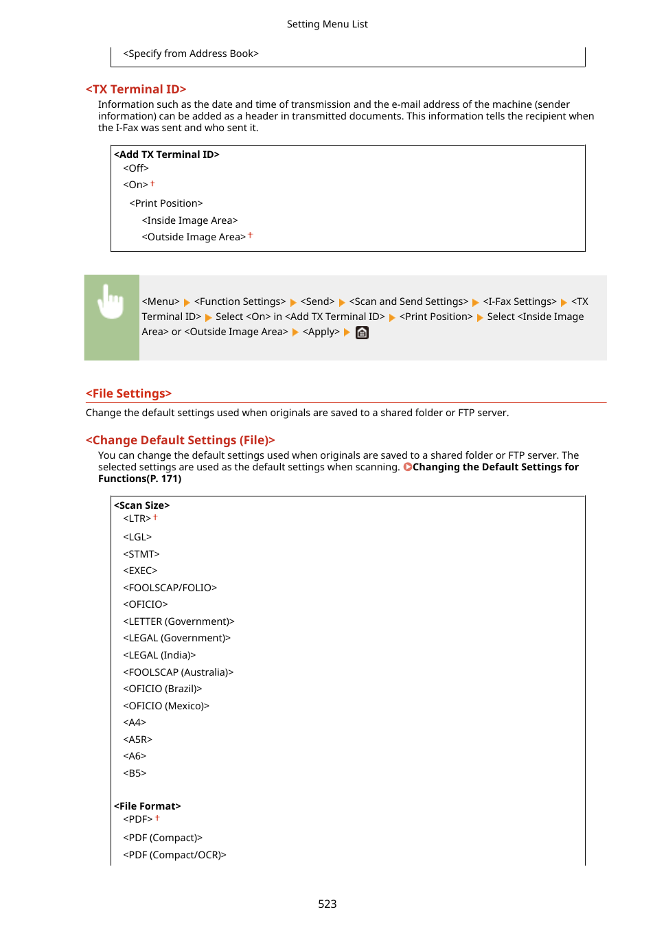 Canon imageCLASS D1650 All-in-One Monochrome Laser Printer User Manual | Page 531 / 751