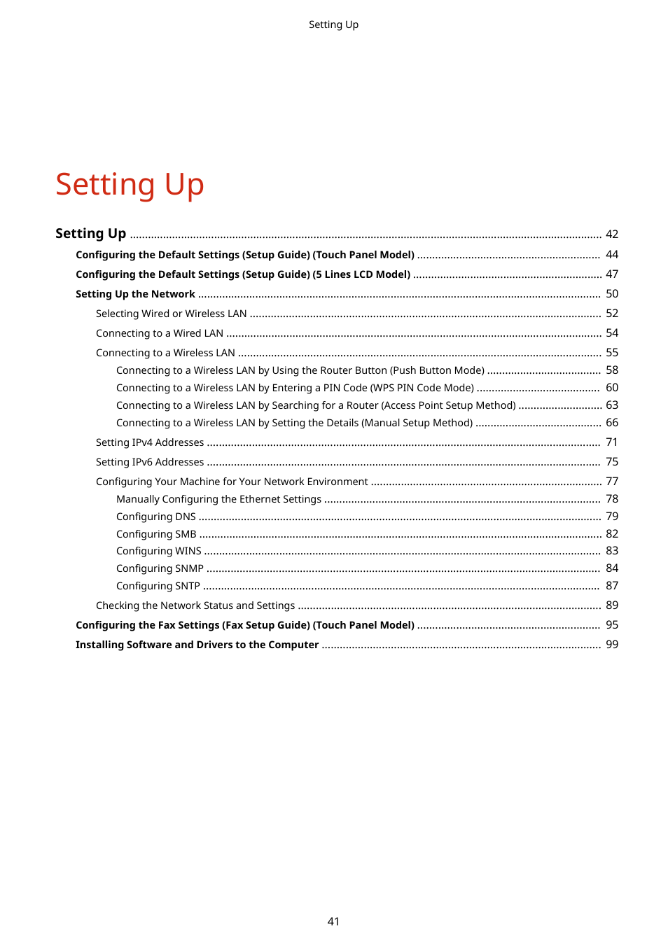 Setting up | Canon imageCLASS MF275dw Wireless All-In-One Monochrome Laser Printer User Manual | Page 50 / 633