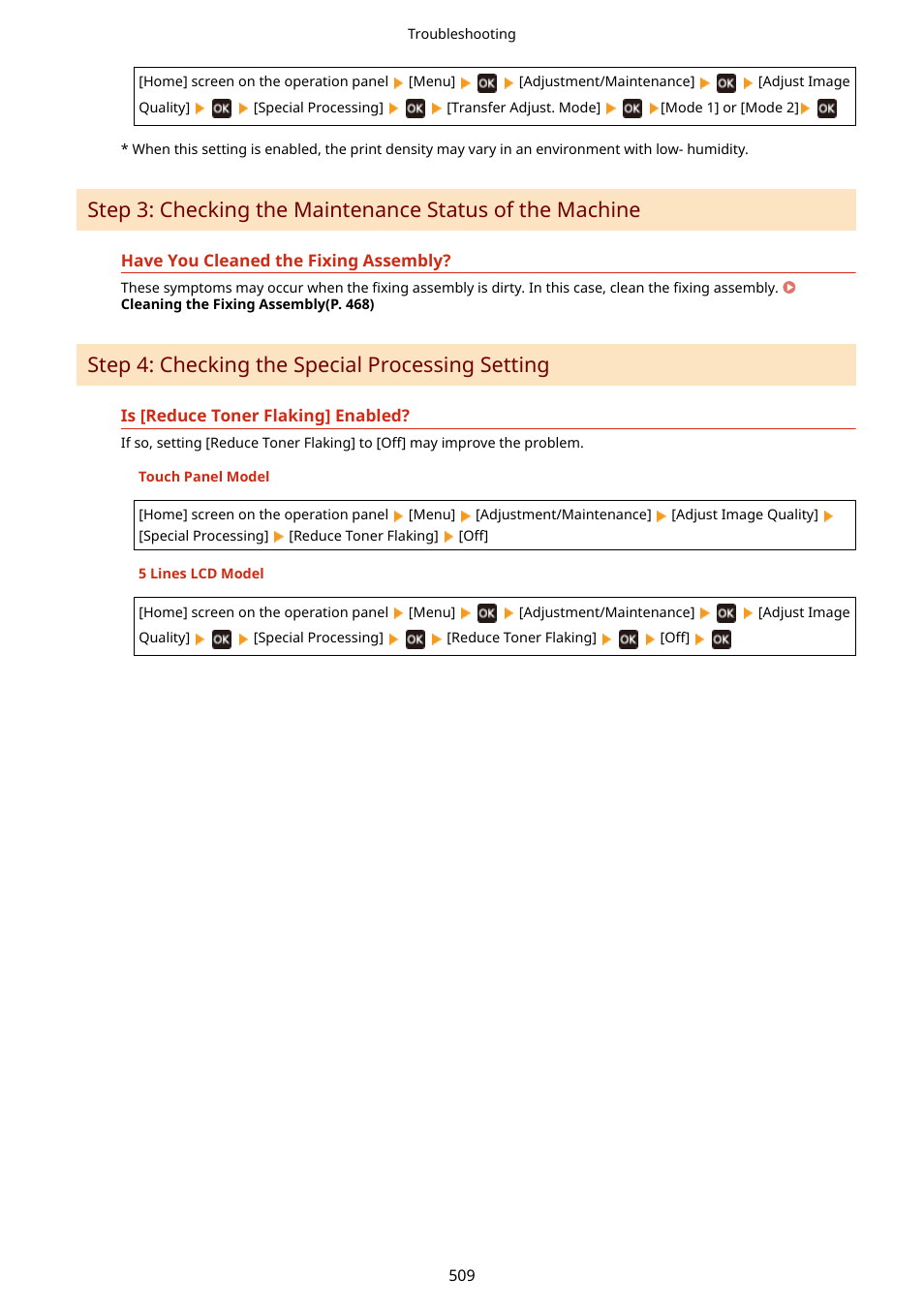 Step 4: checking the special processing setting | Canon imageCLASS MF275dw Wireless All-In-One Monochrome Laser Printer User Manual | Page 518 / 633