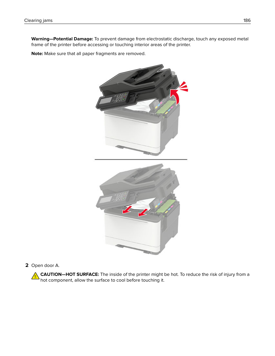 Lexmark CX622ade Color Laser Printer User Manual | Page 186 / 270