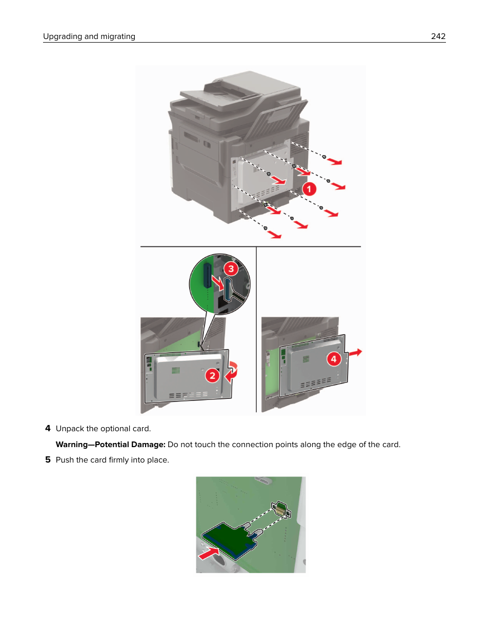 Lexmark CX622ade Color Laser Printer User Manual | Page 242 / 270