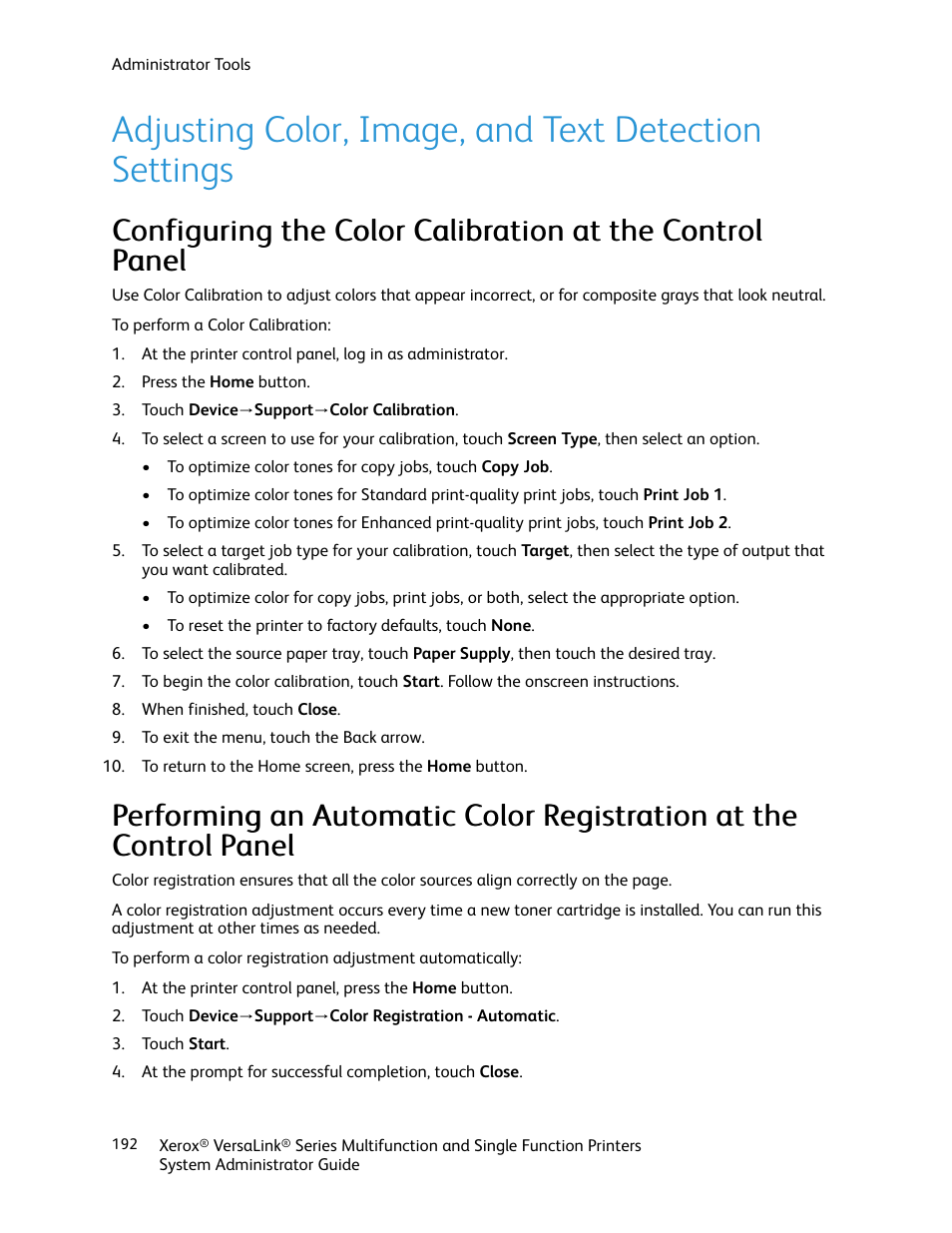 Xerox VersaLink C500/DN Color Laser Printer User Manual | Page 192 / 204