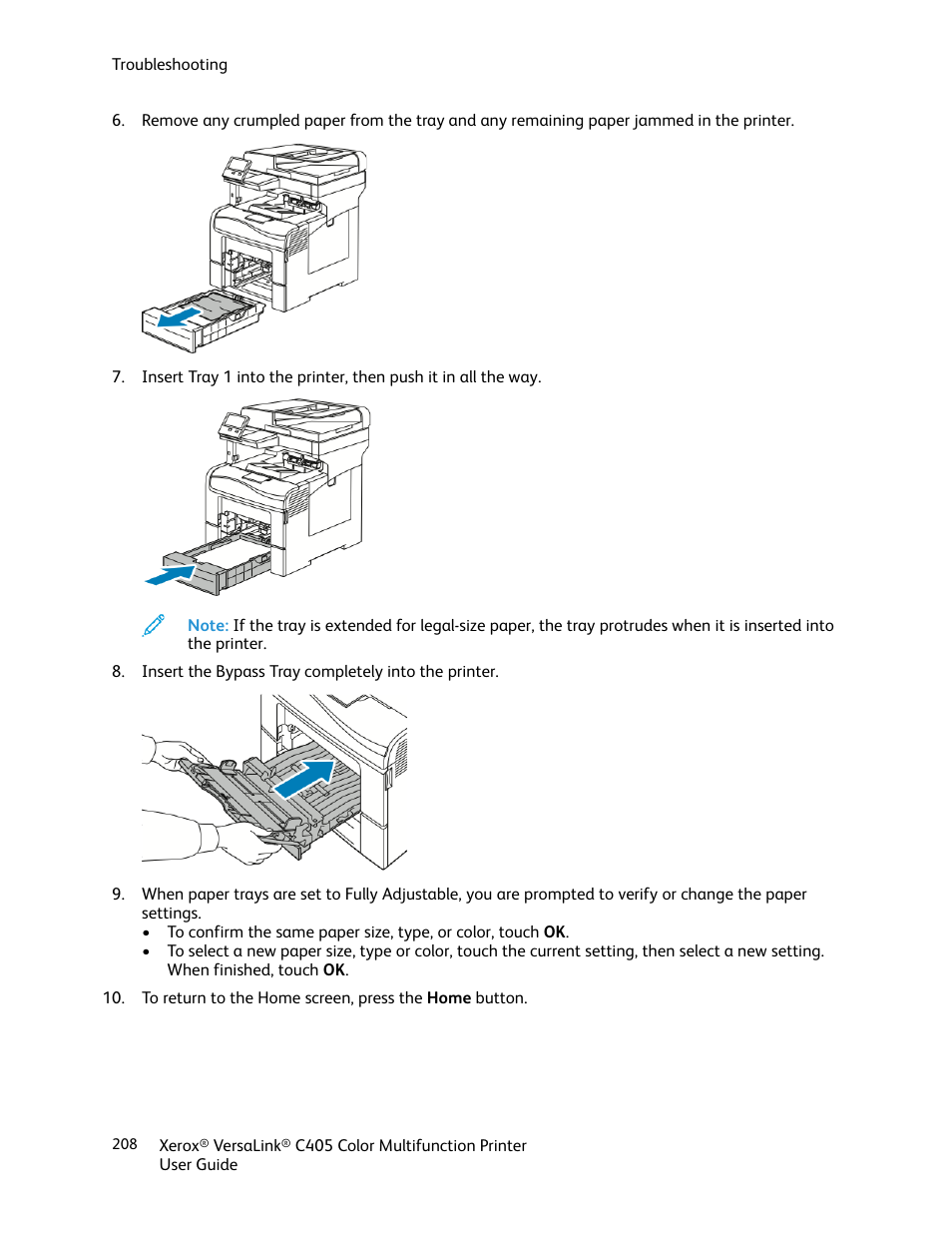 Xerox VersaLink C405/DN All-in-One Color Laser Printer User Manual | Page 208 / 271