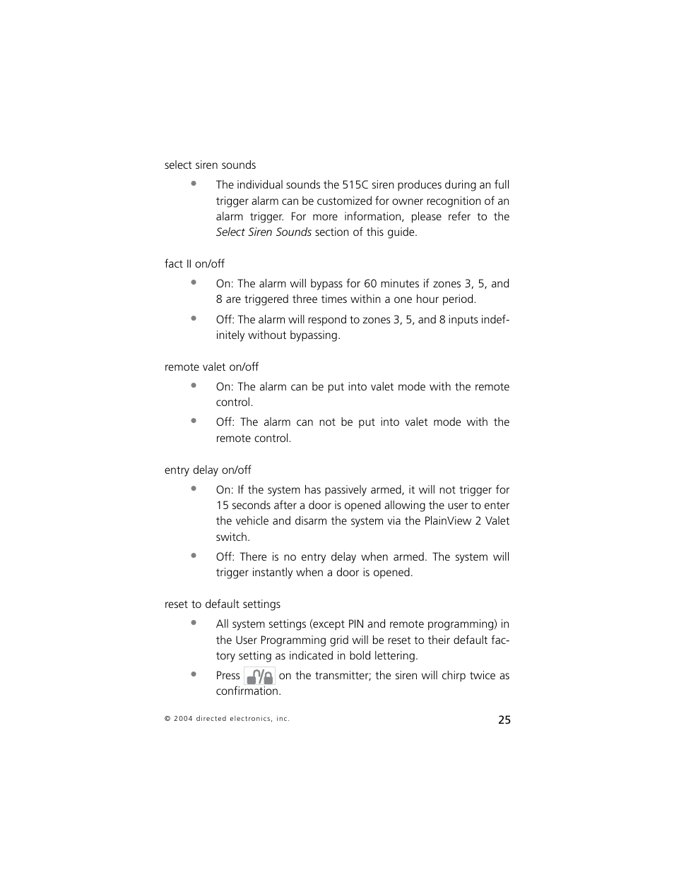 Directed Electronics 5 User Manual | Page 28 / 37