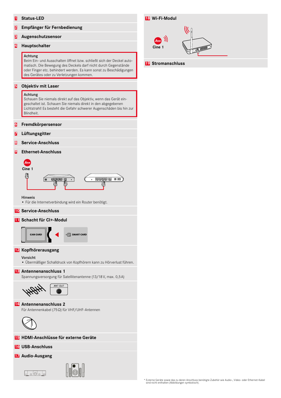 LEICA Cine 1 100" 3000-Lumen XPR UHD 4K Ultra Short-Throw SmHome Theater Projector User Manual | Page 7 / 99