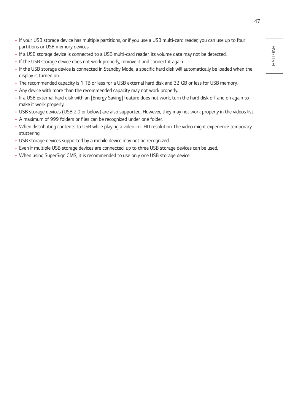 LG ProBeam BU70QGA 7000-Lumen 4K Laser SmProjector User Manual | Page 102 / 143