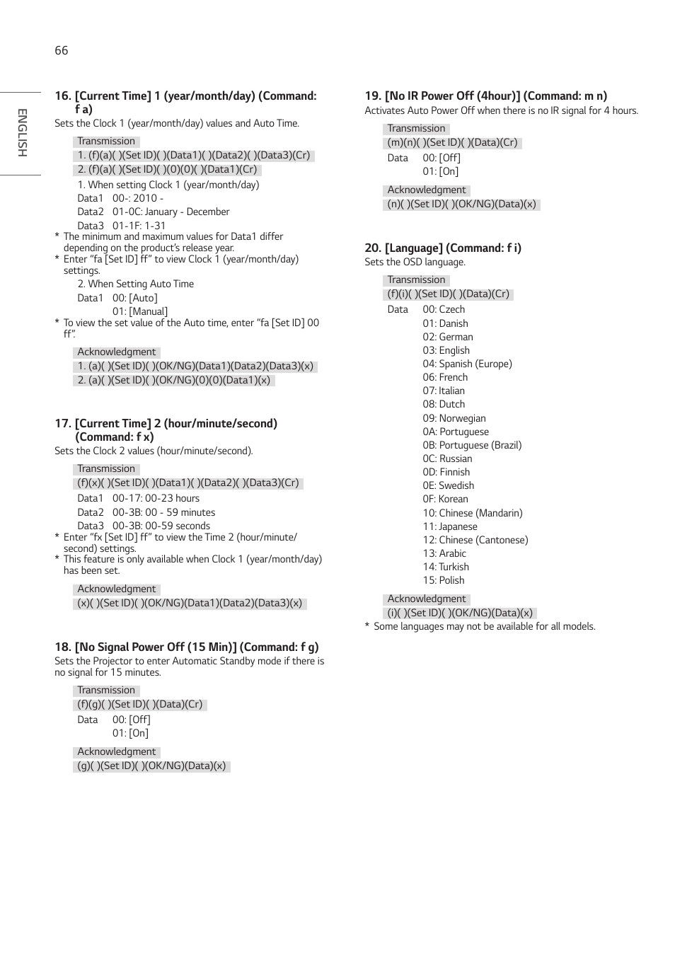 LG ProBeam BU70QGA 7000-Lumen 4K Laser SmProjector User Manual | Page 121 / 143