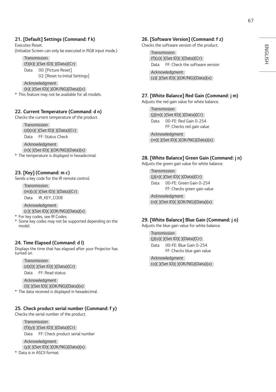 LG ProBeam BU70QGA 7000-Lumen 4K Laser SmProjector User Manual | Page 122 / 143