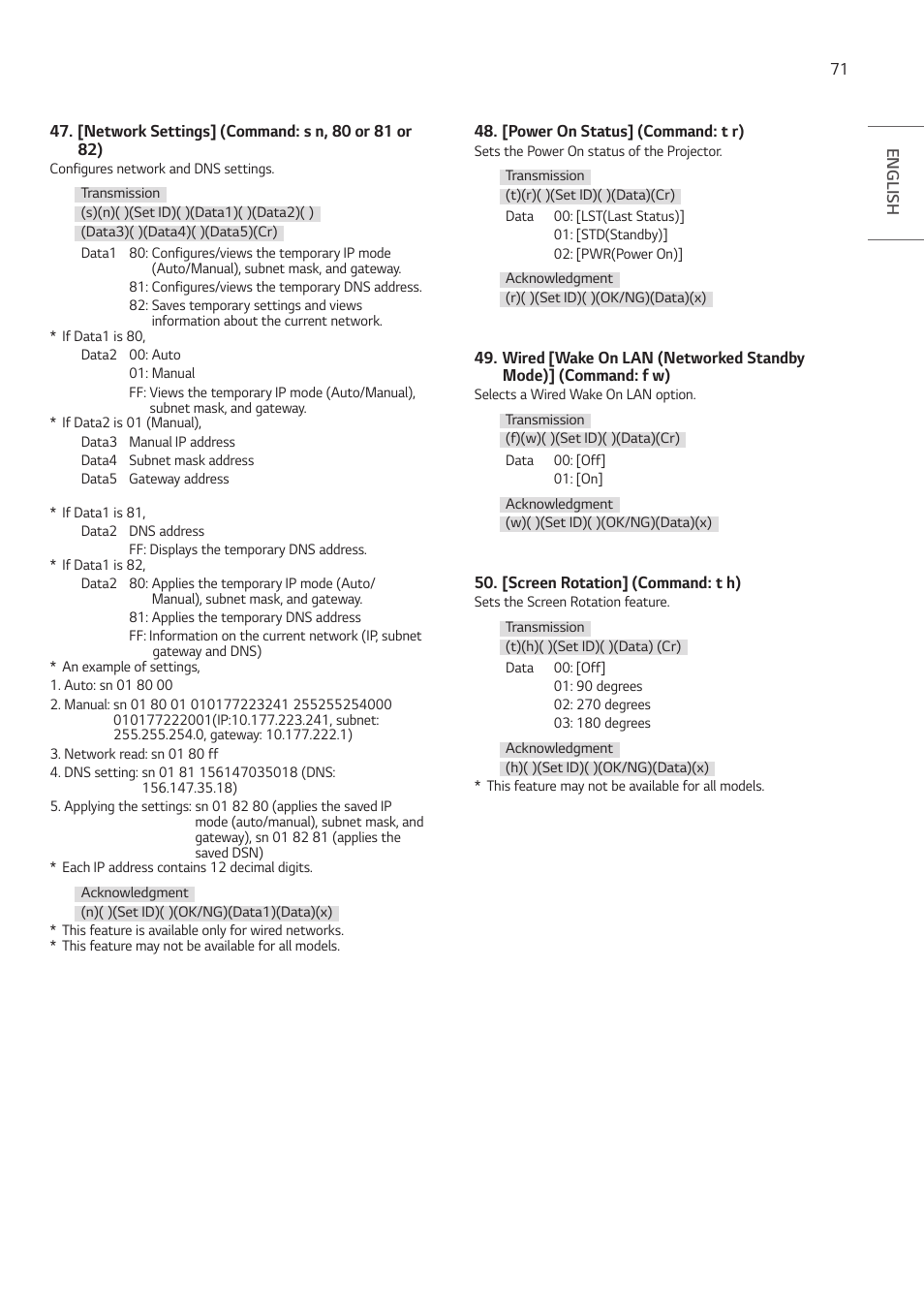 LG ProBeam BU70QGA 7000-Lumen 4K Laser SmProjector User Manual | Page 126 / 143