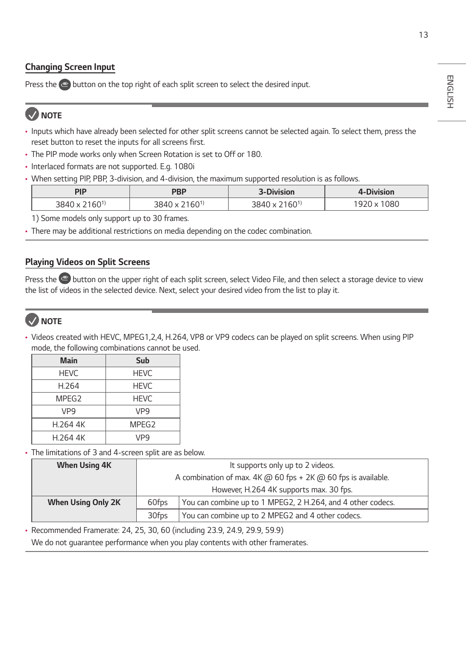 LG ProBeam BU70QGA 7000-Lumen 4K Laser SmProjector User Manual | Page 68 / 143