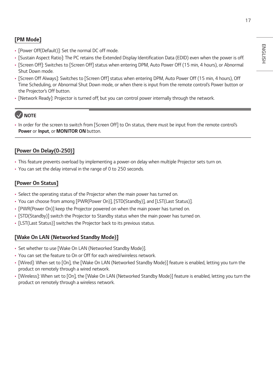 LG ProBeam BU70QGA 7000-Lumen 4K Laser SmProjector User Manual | Page 72 / 143