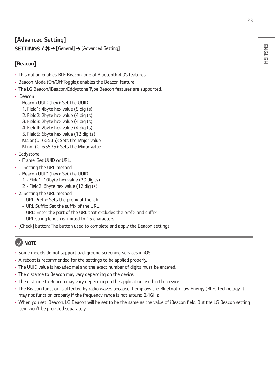 Advanced setting | LG ProBeam BU70QGA 7000-Lumen 4K Laser SmProjector User Manual | Page 78 / 143