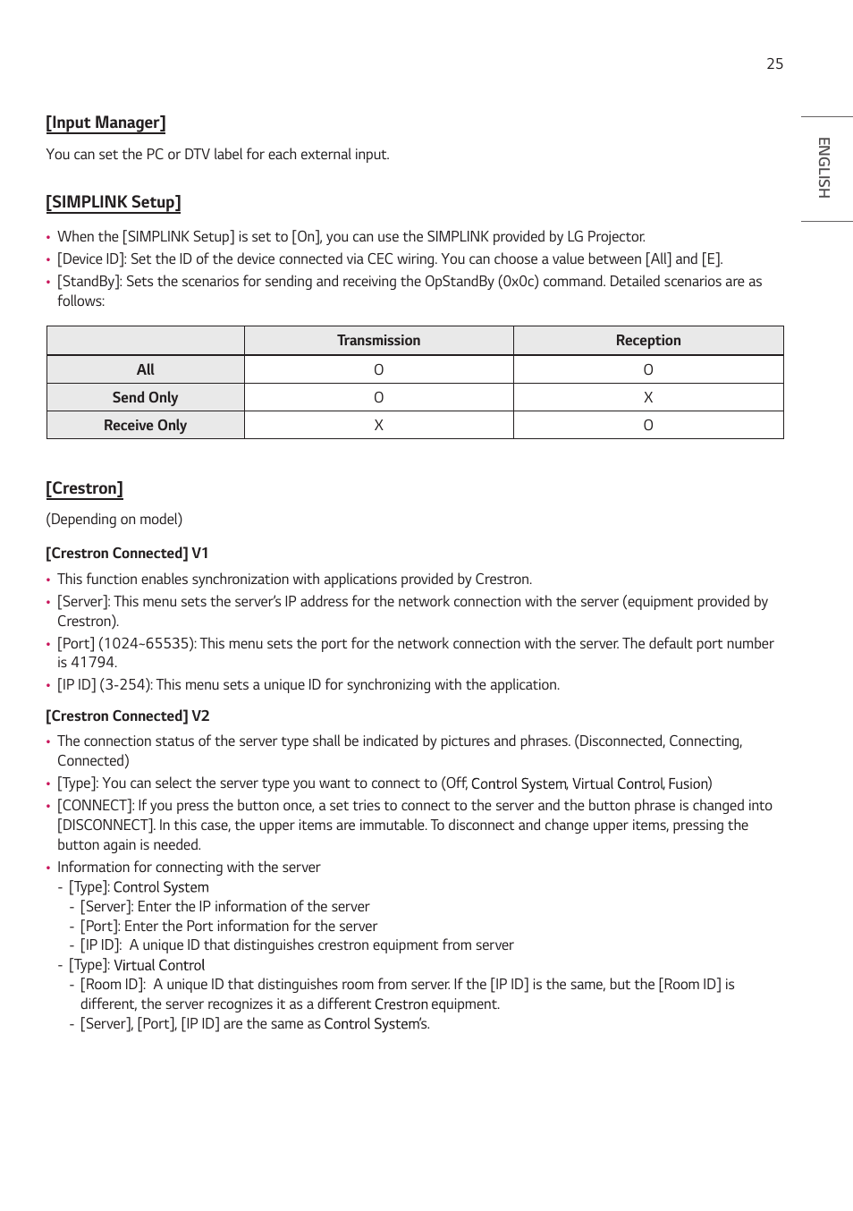 LG ProBeam BU70QGA 7000-Lumen 4K Laser SmProjector User Manual | Page 80 / 143