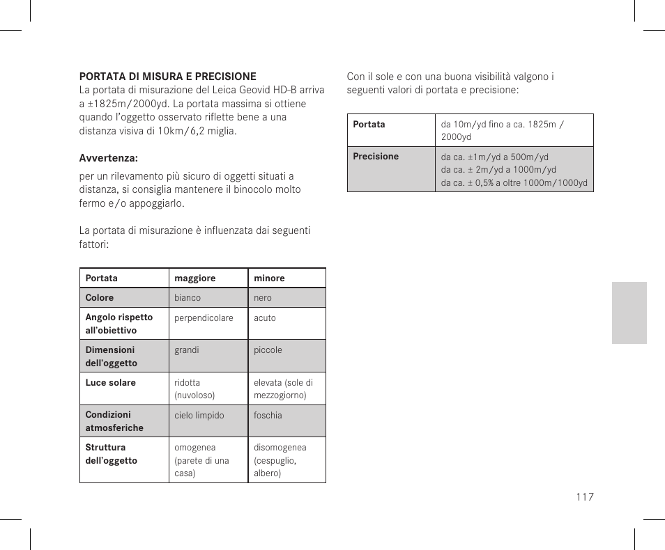 LEICA 10x42 Geovid R Binocular/Rangefinder (Yards) User Manual | Page 119 / 222