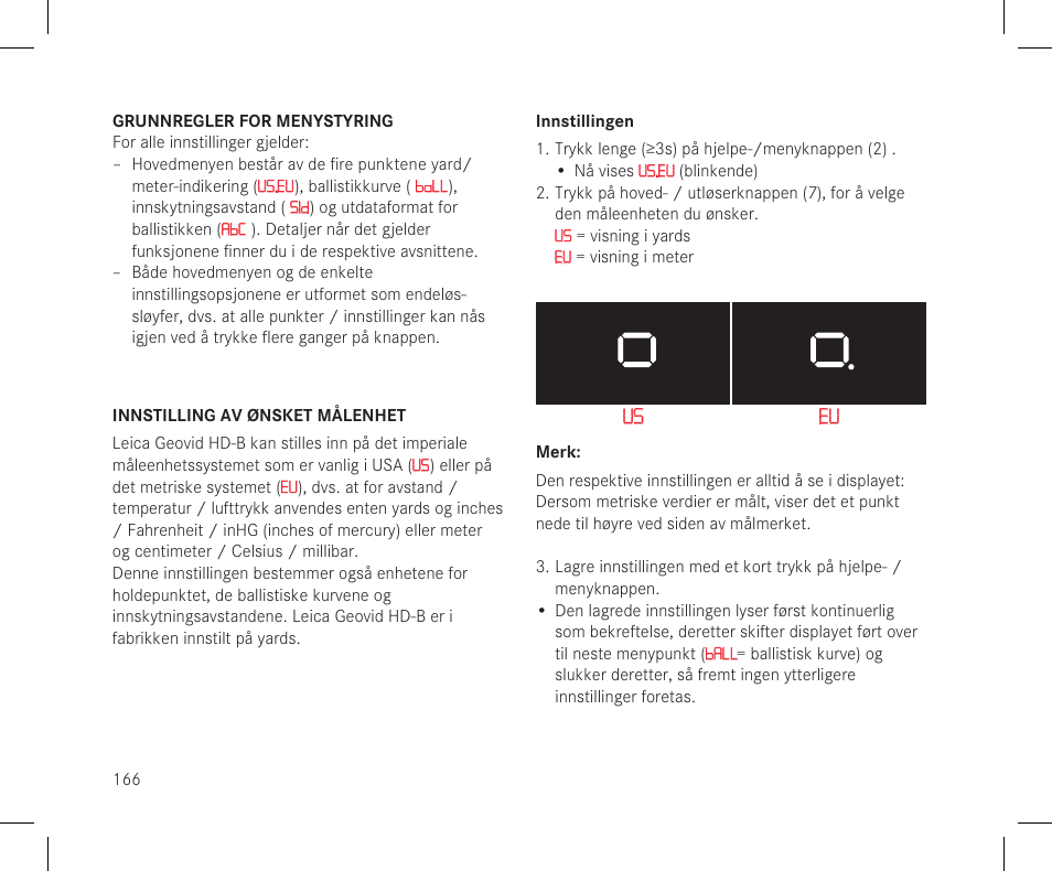 Us eu | LEICA 10x42 Geovid R Binocular/Rangefinder (Yards) User Manual | Page 168 / 222