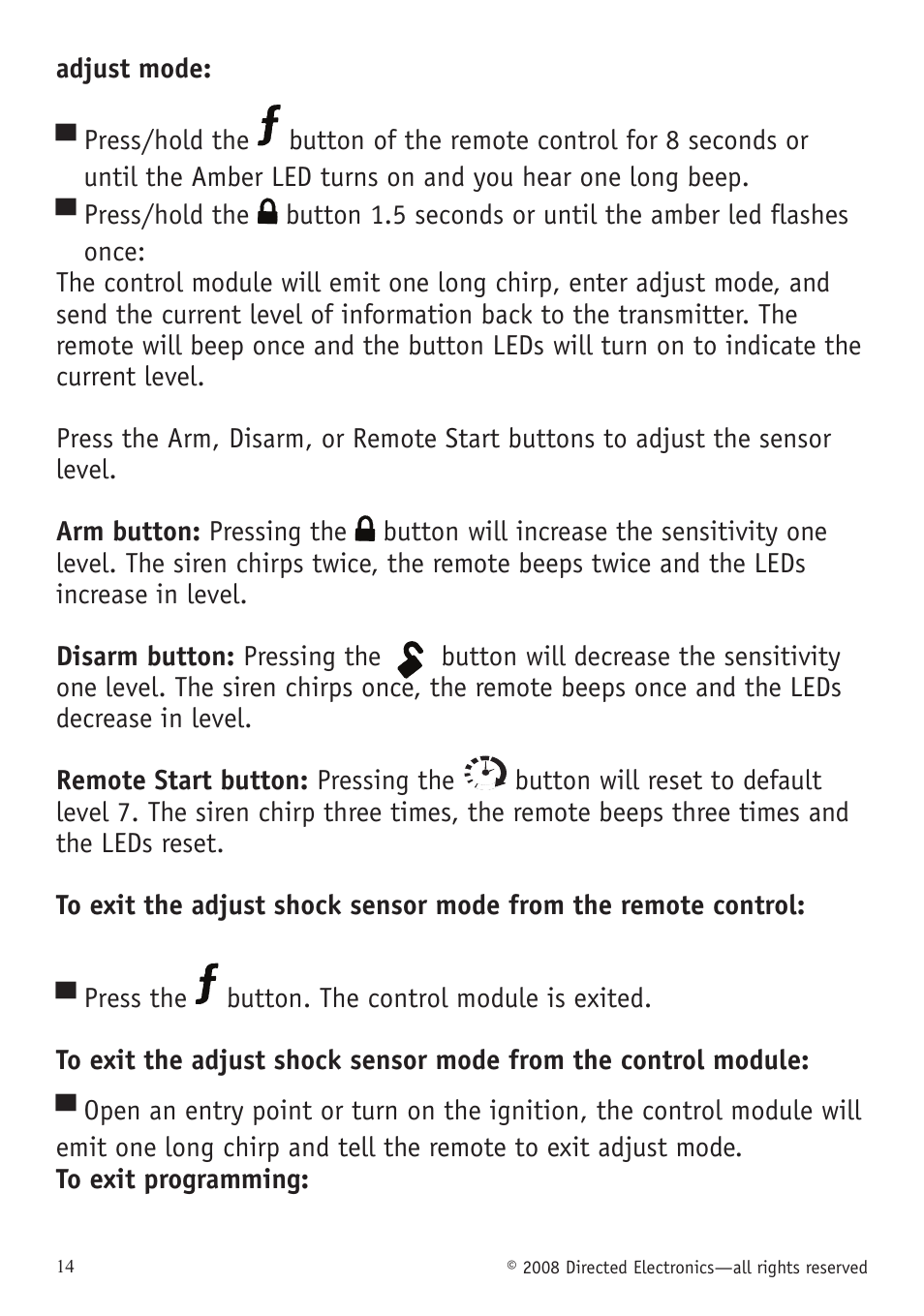 Directed Electronics VIPER 5701 User Manual | Page 20 / 56