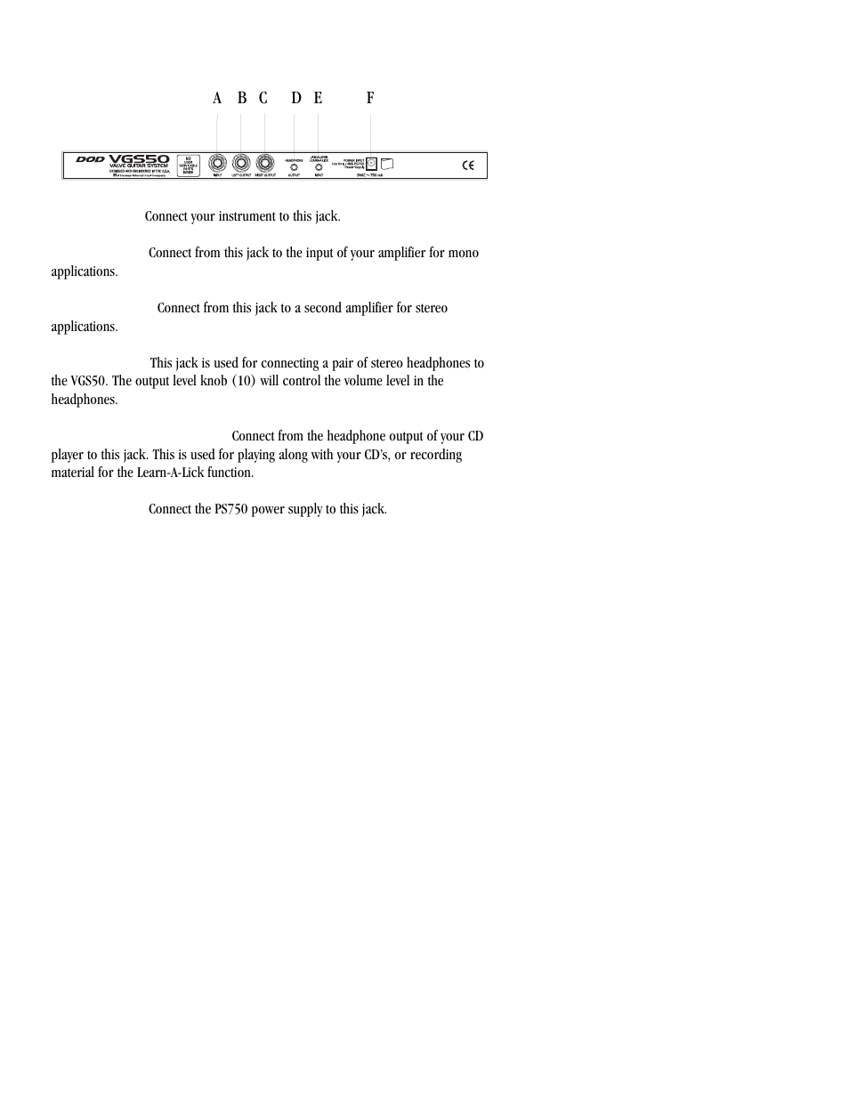 DOD VGS50 User Manual | Page 8 / 24