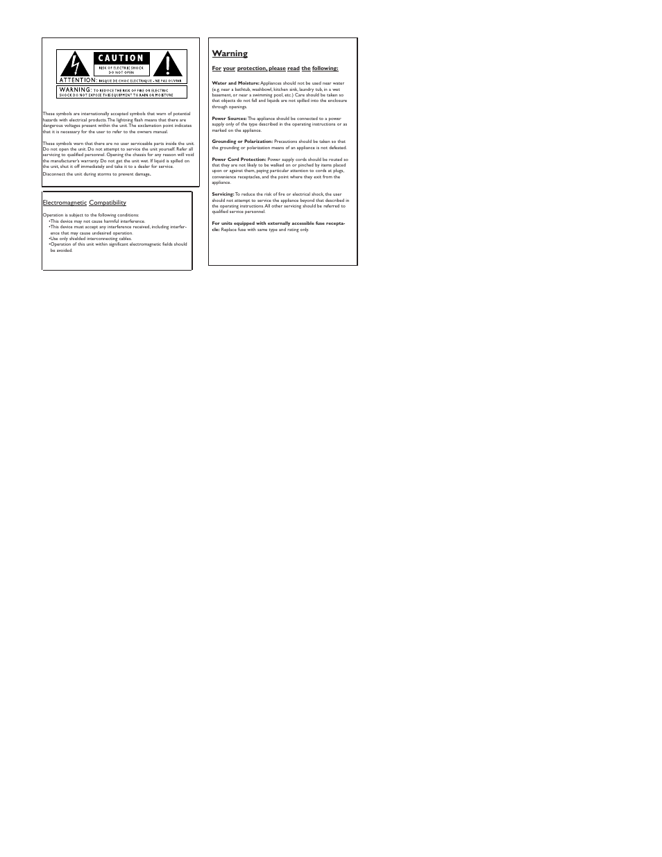 Warning | DOD GS30 User Manual | Page 2 / 36