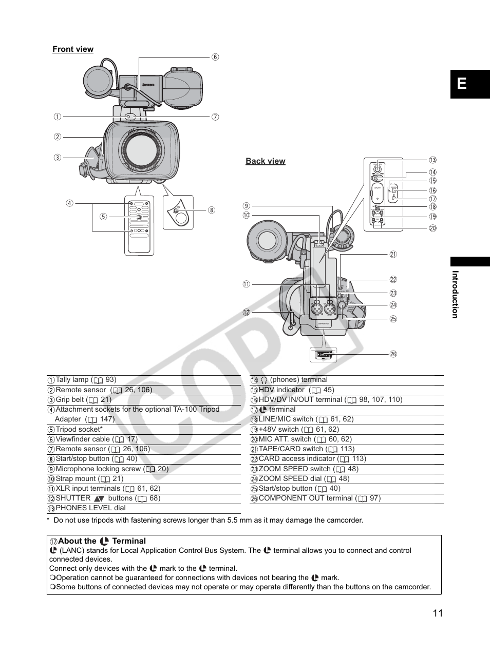Canon XLH1 User Manual | Page 11 / 157