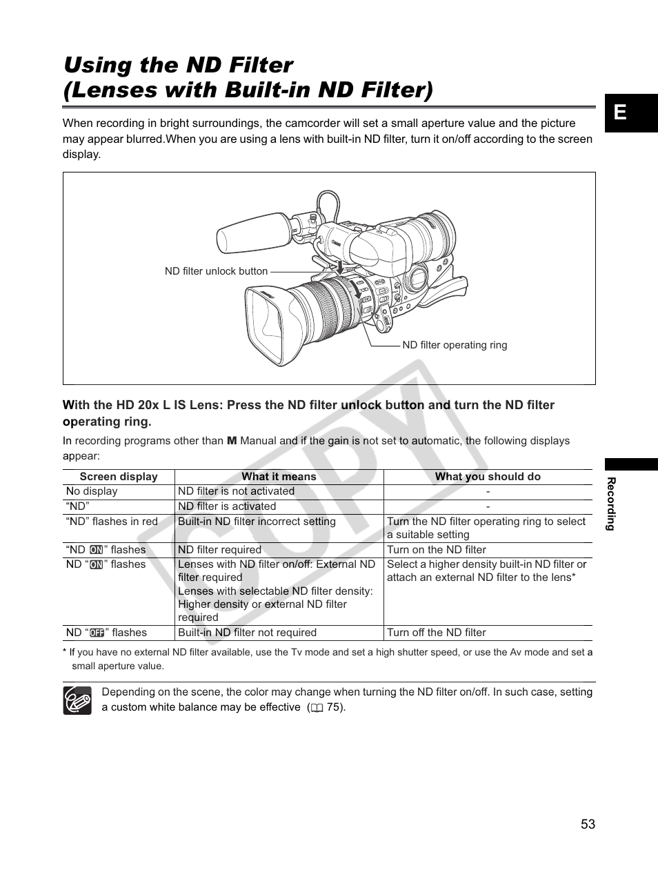 Canon XLH1 User Manual | Page 53 / 157