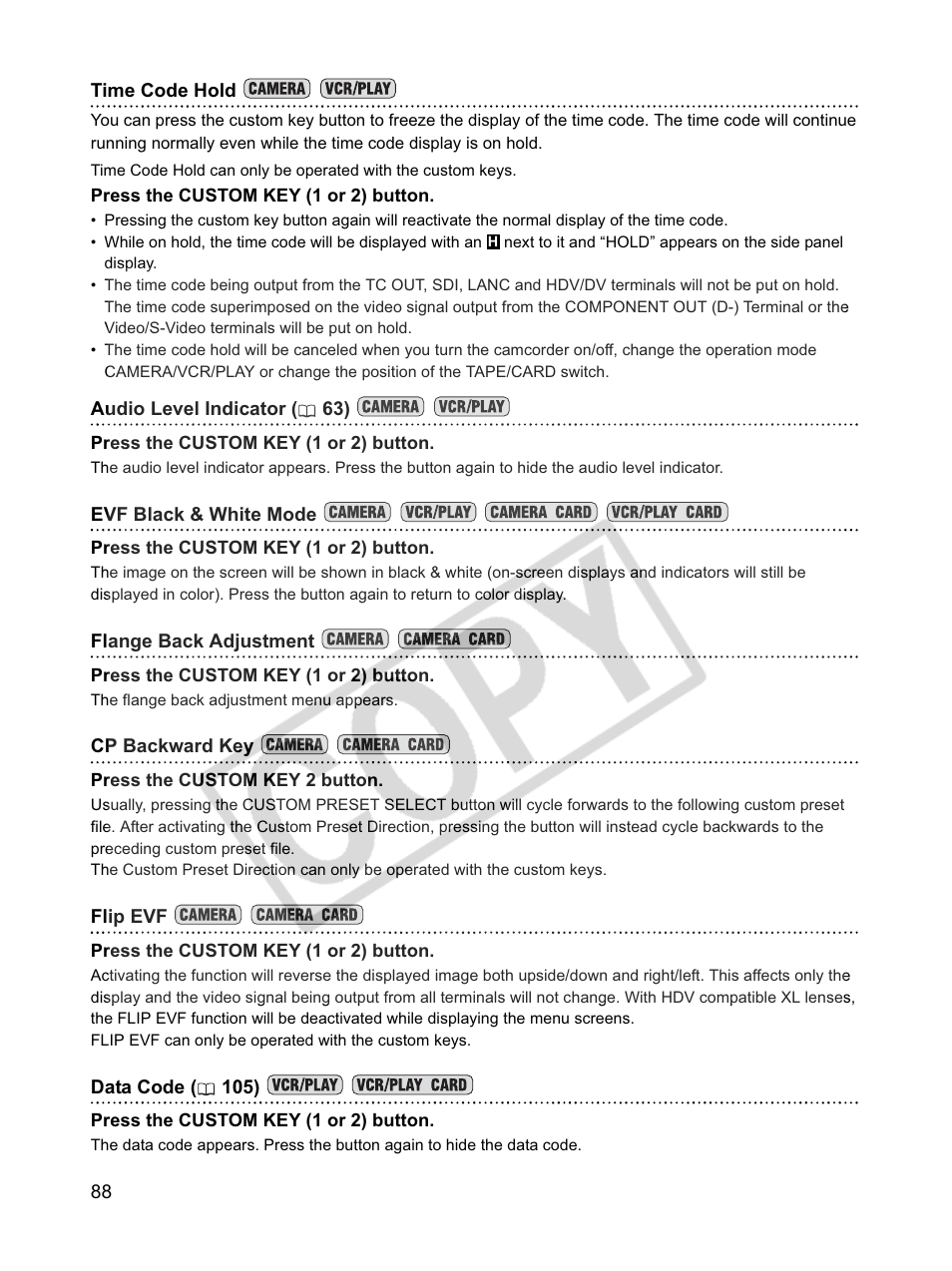 Canon XLH1 User Manual | Page 88 / 157