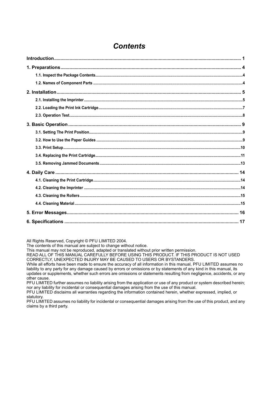 Dell fi-412PR User Manual | Page 4 / 128