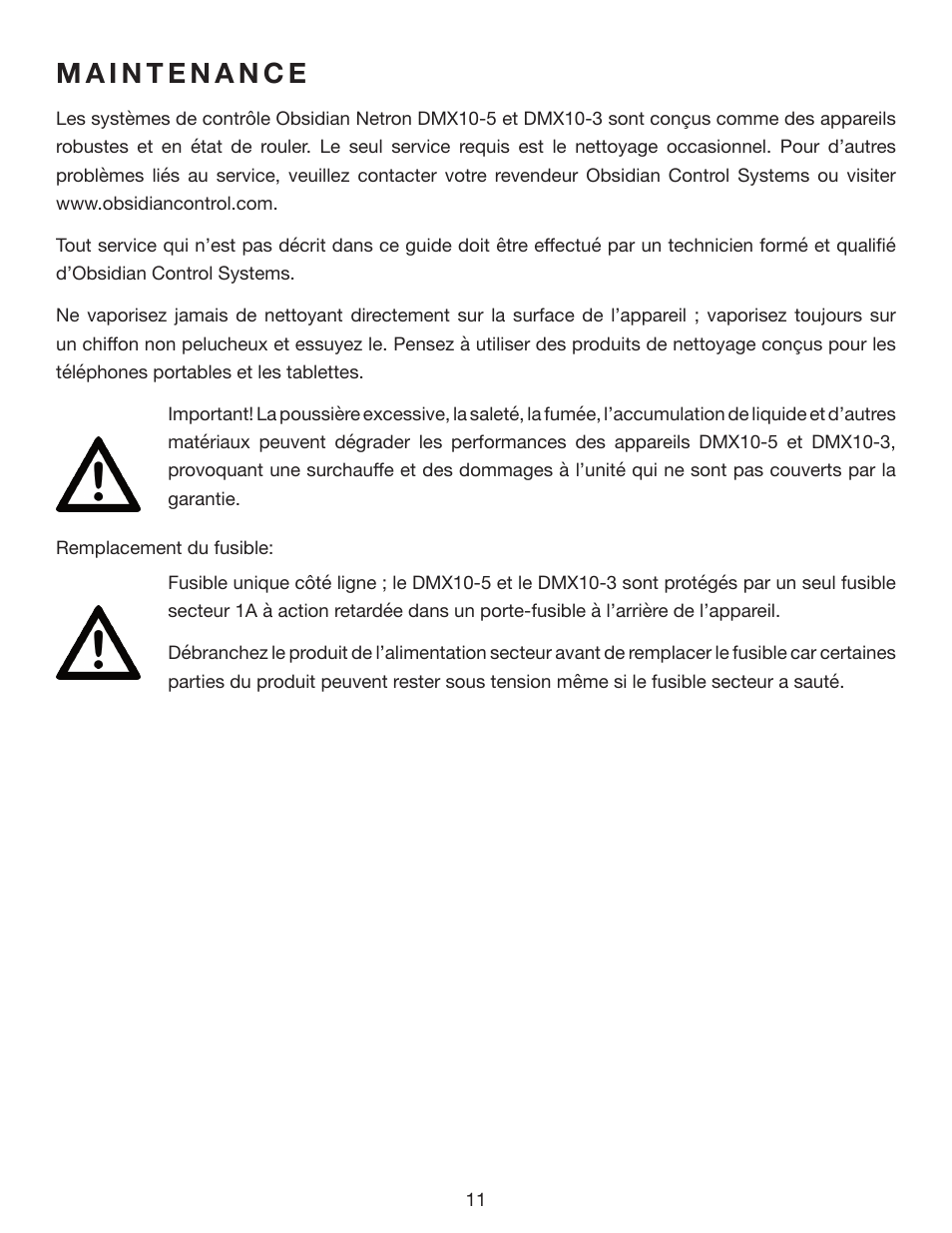 Obsidian NETRON DMX10-3 10-Port DMX Splitter with Assignable 3-Pin XLR DMX Outputs User Manual | Page 26 / 30