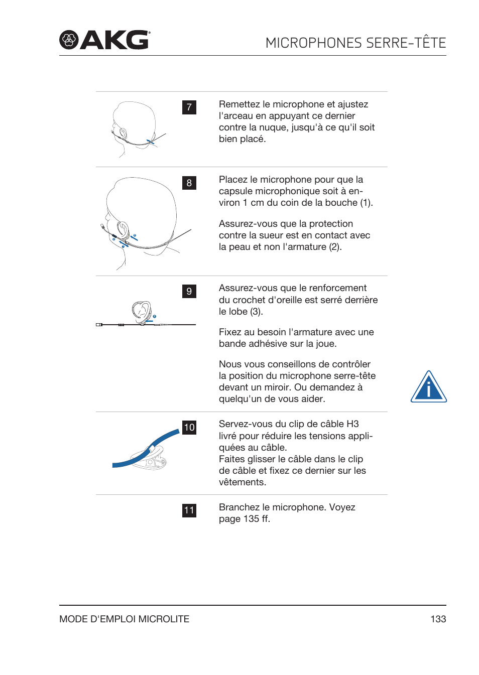 Microphones serre-tête | Akg LC81 MD Reference Lightweight Cardioid Lavalier Microphone (Black) User Manual | Page 133 / 208