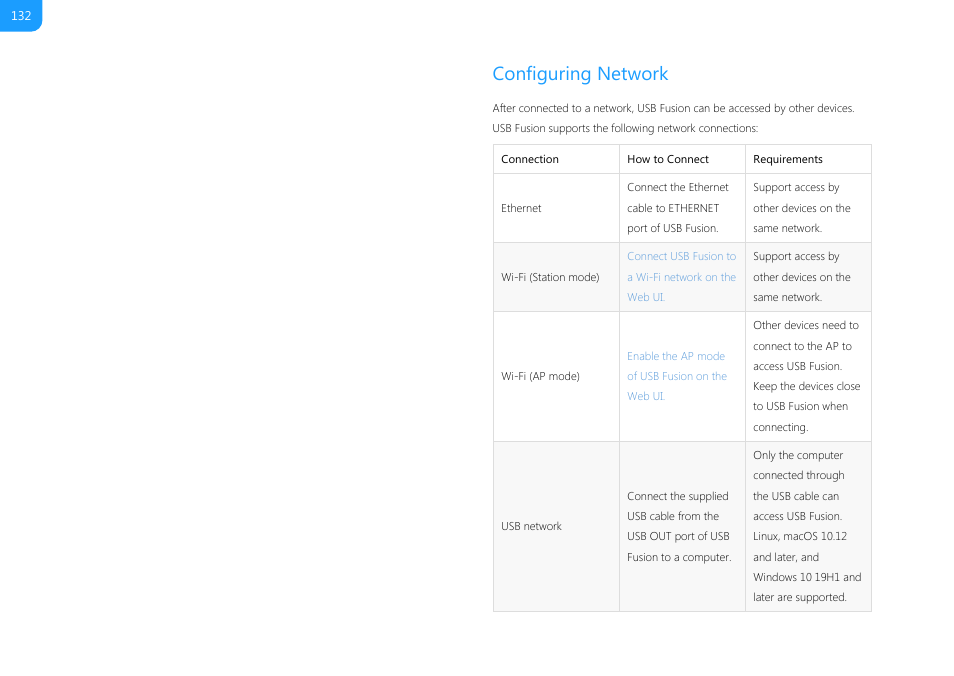 Configuring network | Magewell USB Fusion HDMI & USB Video Capture Device User Manual | Page 132 / 166