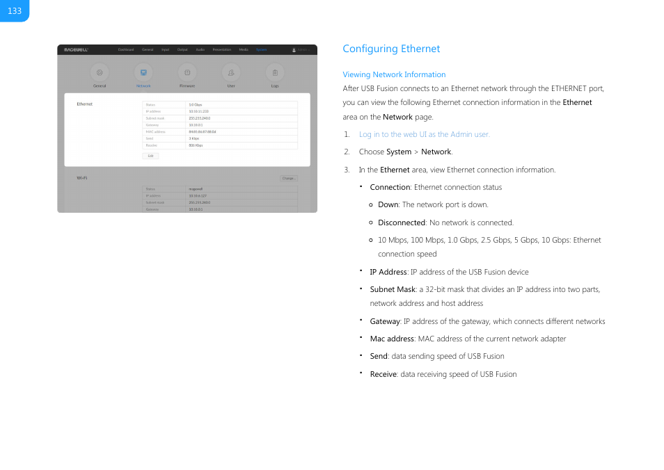 Configuring ethernet | Magewell USB Fusion HDMI & USB Video Capture Device User Manual | Page 133 / 166