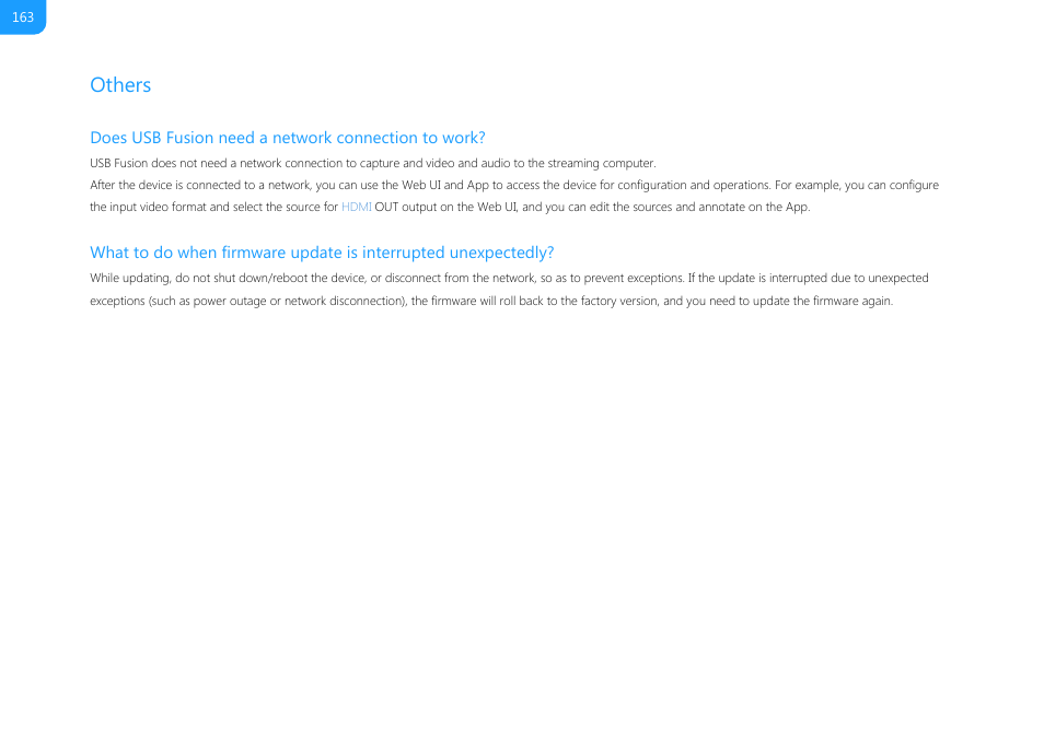 Others | Magewell USB Fusion HDMI & USB Video Capture Device User Manual | Page 163 / 166