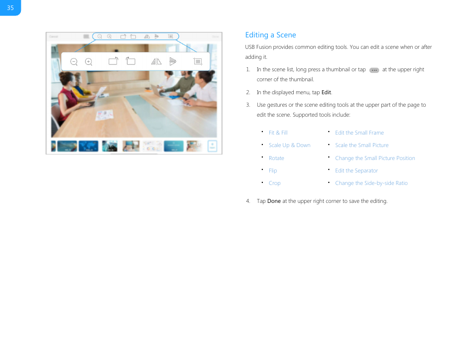 Editing a scene | Magewell USB Fusion HDMI & USB Video Capture Device User Manual | Page 35 / 166