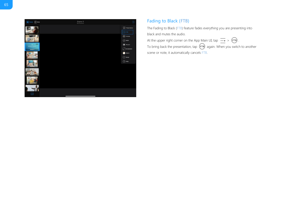 Fading to black ( ftb ) | Magewell USB Fusion HDMI & USB Video Capture Device User Manual | Page 65 / 166