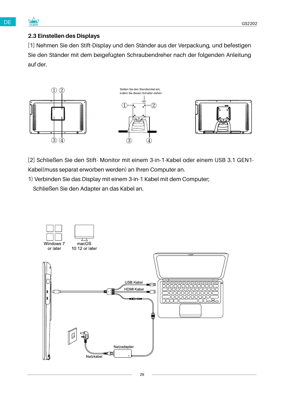 Huion Kamvas 22 Plus Pen Display User Manual | Page 29 / 125