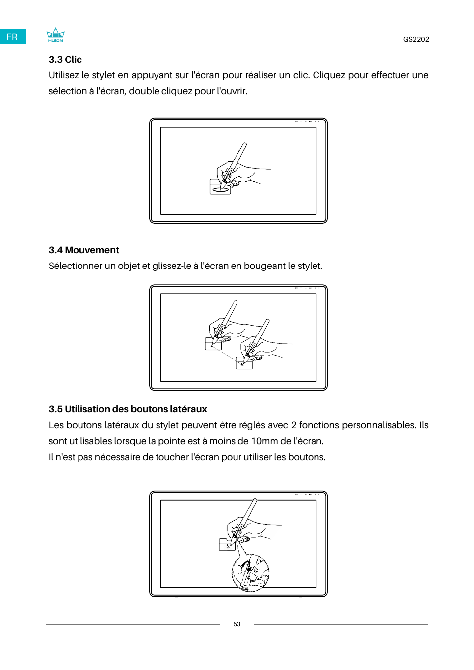 Huion Kamvas 22 Plus Pen Display User Manual | Page 53 / 125