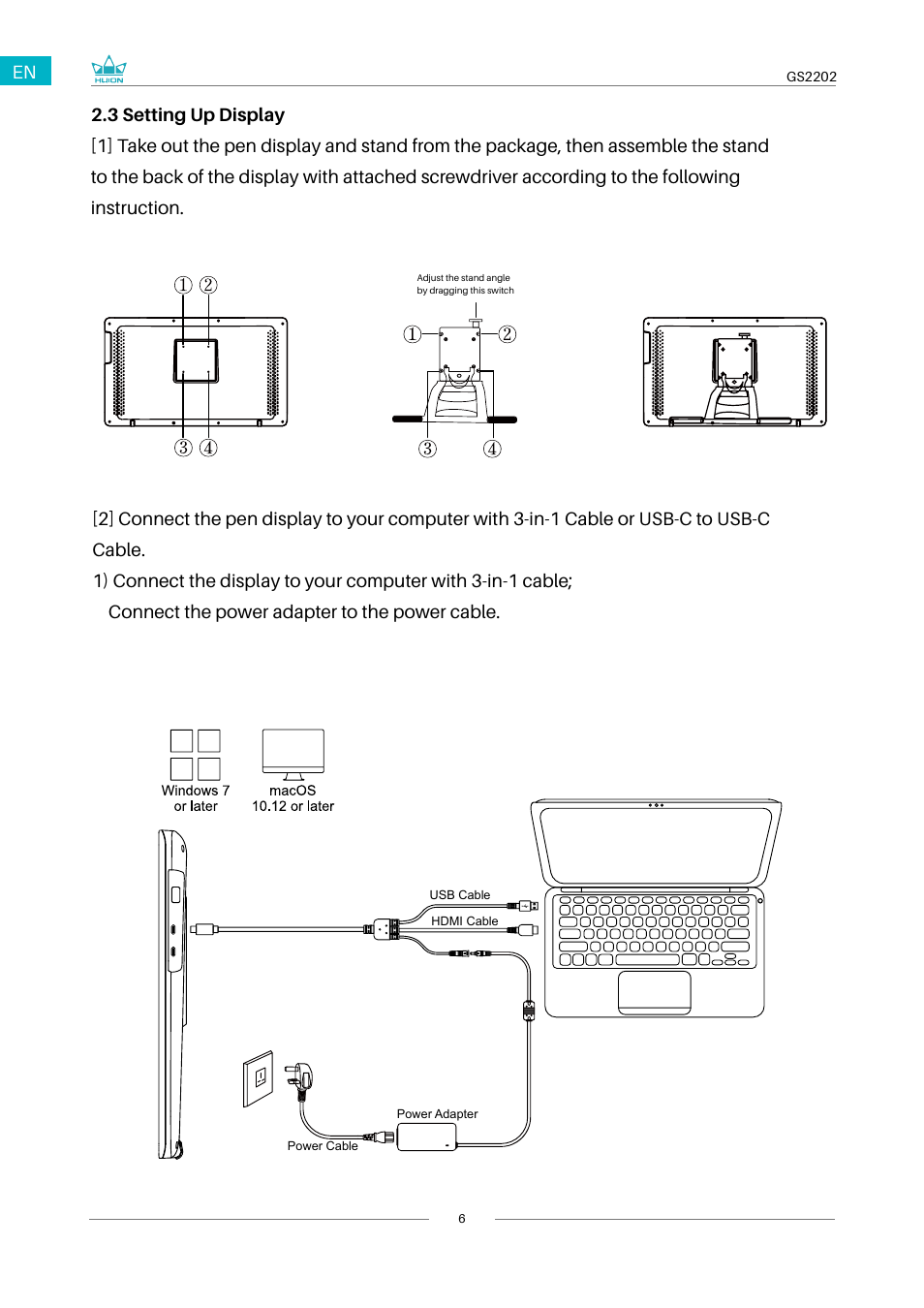 Huion Kamvas 22 Plus Pen Display User Manual | Page 6 / 125
