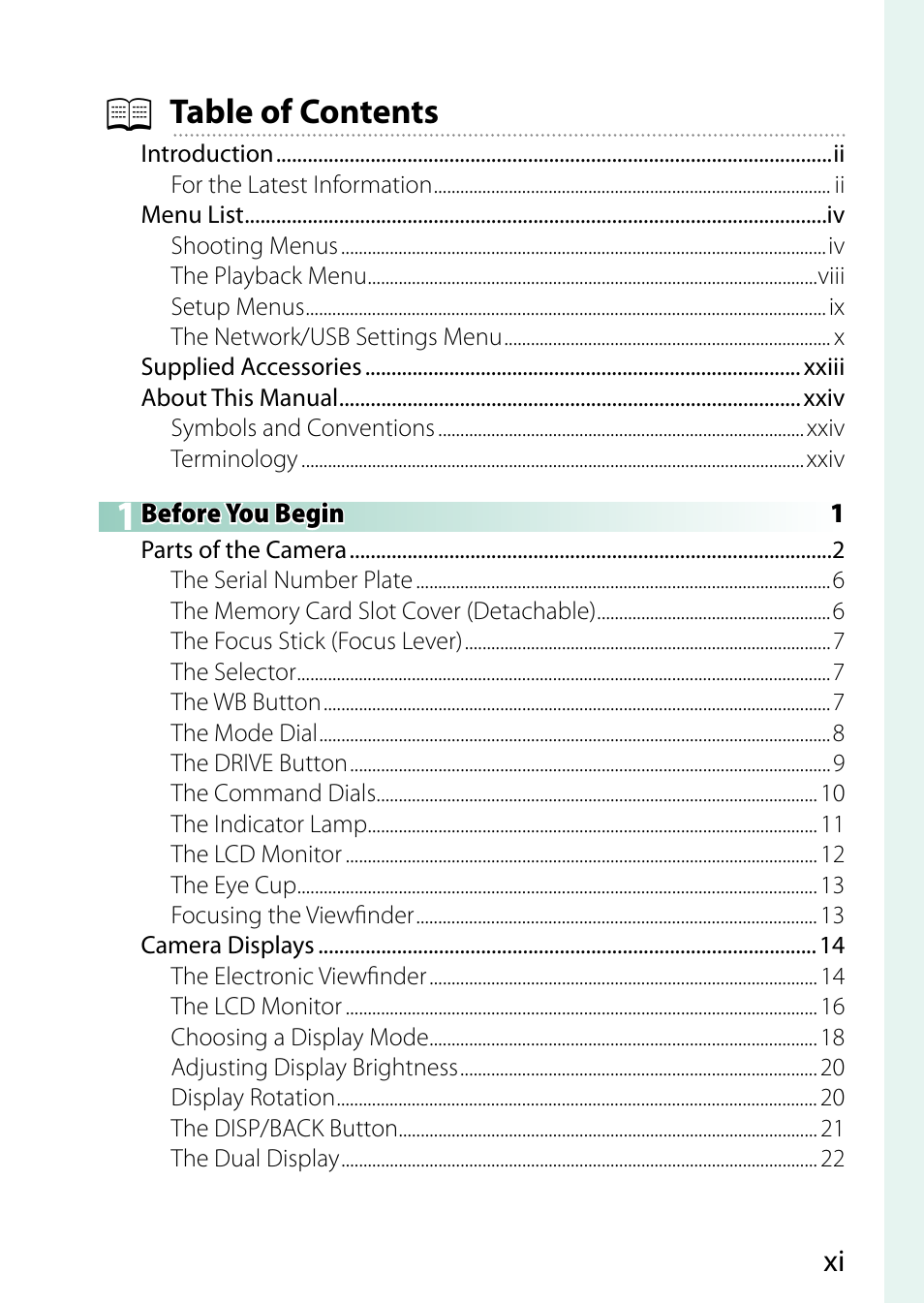 FujiFilm X-H2 Mirrorless Camera User Manual | Page 11 / 404