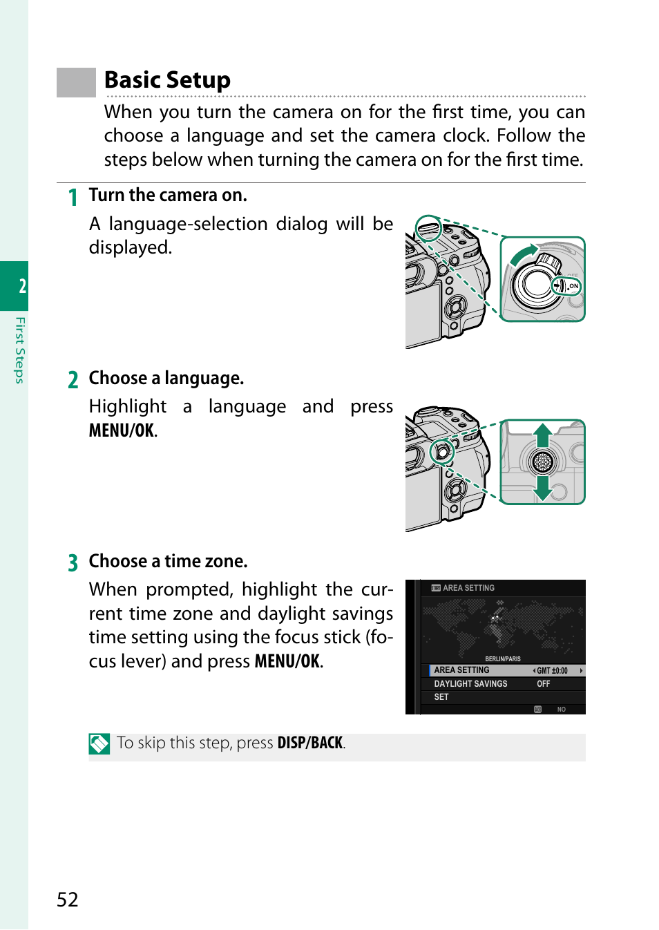 Basic setup | FujiFilm X-H2 Mirrorless Camera User Manual | Page 76 / 404