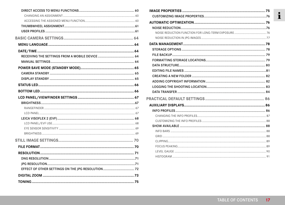 LEICA M11 Monochrom Rangefinder Camera User Manual | Page 17 / 185